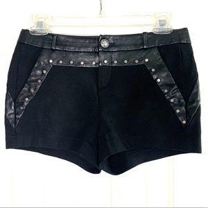 Black studded short shorts by Only Sz 26